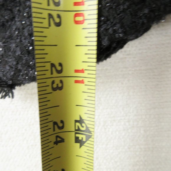 Massimo Dutti Black Tweed Blazer Size 8 Open Front - Picture 7 of 10